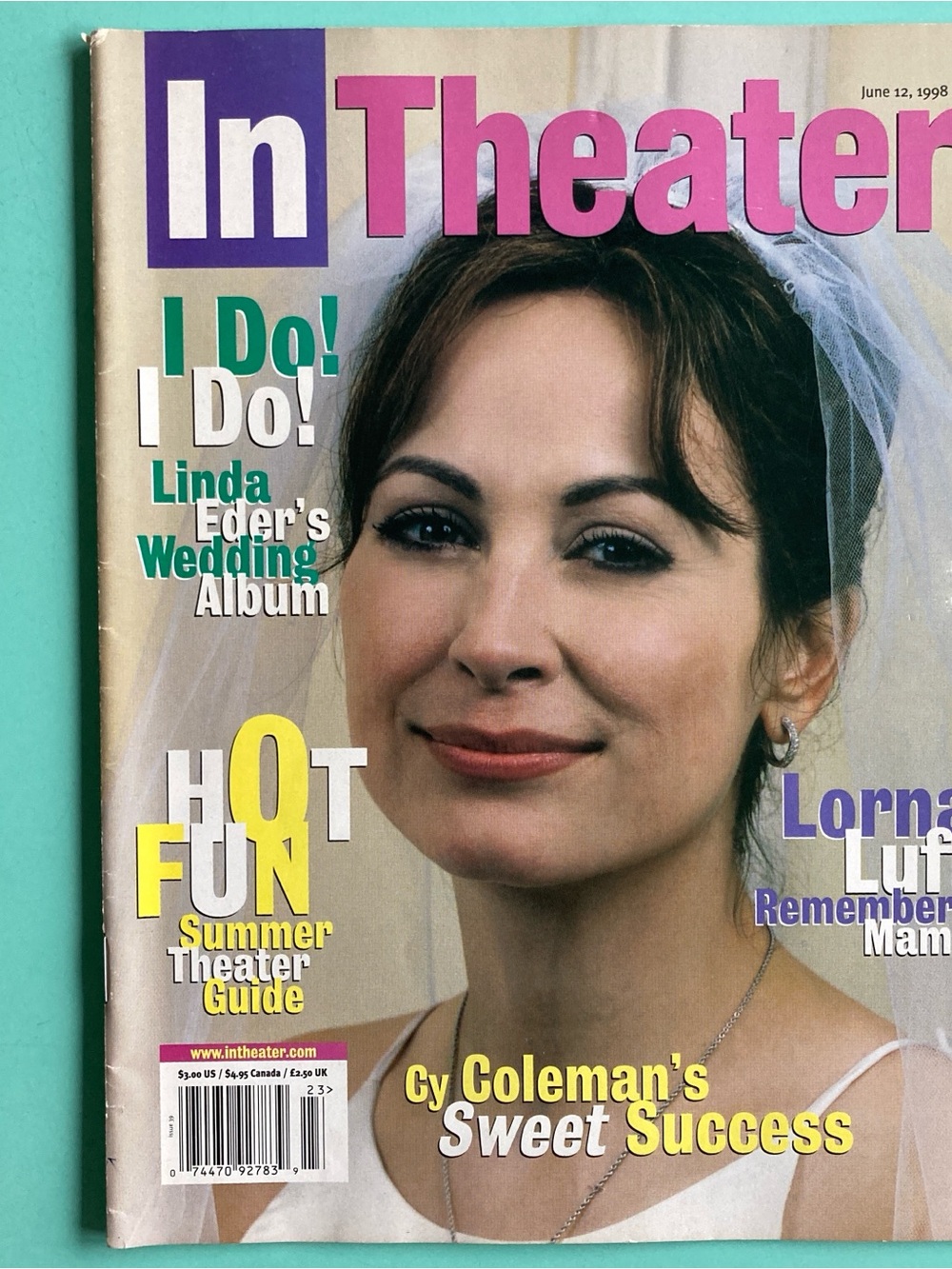 Linda Eder In theater Magazine June 12 1998 Lorna Luft No Address - Scuffed Mark